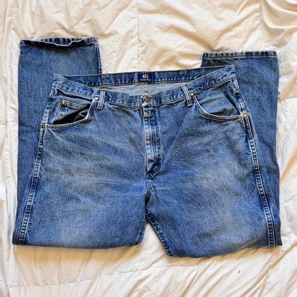 wrangler Regular fit mid rise tapered jeans heavyweight 40x30 47MWZDS casual - Picture 6 of 8